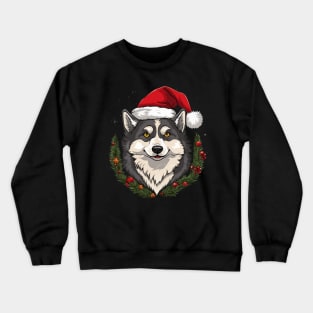 Alaskan Husky Christmas Crewneck Sweatshirt